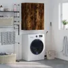 vidaXL Nástenná skrinka Smoked Oak 69,5x34x90 cm Náhľad obrázku produktu 1