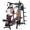 A man and a woman are using a home gym machine. Produktbild-Vorschau