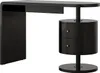 Stůl Vicco Lara Černý vysoký lesk 120 x 50 cm se 2 Náhled obrázku produktu 1