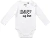 Huuraa Baby Body Lima my love 62 White  Baumwolle Fairtrade Produktbild-Vorschau 1