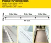 SucceBuy 9FT Poręcz rurowa do schodów, nośność 440LBS, stal Podgląd zdjęcia produktu 7