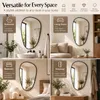 WISFOR, espejo decorativo para pared, diseño asimétrico, Vista previa de la imagen del producto 8