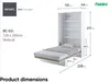 MEBLINI Schrankbett Bed Concept - Wandbett mit Lattenrost - Produktbild-Vorschau 8