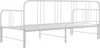 vidaXL Ausziehsofa Bettgestell Weiß Metall 90x200 cm Produktbild-Vorschau 4