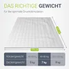 Juskys Gewichtsdecke 135x200 – weiß, schwere Therapiedecke Produktbild-Vorschau 5