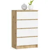 AKORD Furniture Factory OP0LK-6ARTBIA003, Weiß, Eiche, 4 Produktbild-Vorschau 1