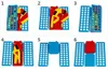 A step-by-step guide showing how to fold clothes using a folding board. Náhled obrázku produktu