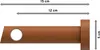 Interdeco Gardinenstange / Vorhangstange Edelstahl-Optik / Produktbild-Vorschau 2