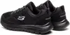 A pair of black Skechers sneakers shown from a side-rear angle against a white background. Anteprima dell’immagine prodotto