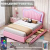 Flieks Polsterbett 90x200cm mit Lattenrost, Jugendbett Produktbild-Vorschau 5