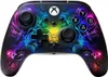 A close-up, studio shot of an Xbox controller with a colorful, abstract design. Produktbild-Vorschau