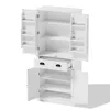 An opened white cabinet. Podgląd zdjęcia produktu