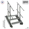 A metal staircase with handrails against a white background. Anteprima dell’immagine prodotto
