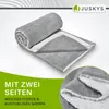 Juskys Fleecedecke 150x200 cm mit Sherpa - flauschig & Produktbild-Vorschau 5