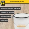 Karl Krüger M10 Emaillierter Mülleimer mit Deckel, weiß, 10 Produktbild-Vorschau 2