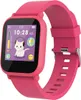 A pink smartwatch for children is displayed against a white background. Produktbild-Vorschau
