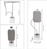 Multiple views and dimensions of a clothing steamer. Produktbild-Vorschau