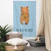 Mr. & Mrs. Panda Wandbild Bär Honig - Blau Pastell - Produktbild-Vorschau 2