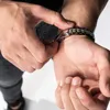 SERASAR | Kožený Náramek pro Muže [Steel] z Stainless Steel Náhled obrázku produktu 5