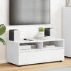 vidaXL TV-Schränk 100 x 48 x 43 cm Weiß Holzwerkstoff Produktbild-Vorschau 2