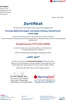 A certificate of dermatological testing for a product. Produktbild-Vorschau