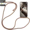 A smartphone with a colorful lanyard case is displayed against a white background. Produktbild-Vorschau