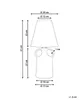 BELIANI Tischlampe Taupe Keramik Vasenform 51 cm Produktbild-Vorschau 3
