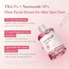 A bottle of facial serum with marketing text and bullet points highlighting its benefits. Náhľad obrázku produktu