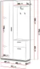 MIRJAN24 Garderobe-Set Lux, Wandgarderobe, 2 Kleiderhaken, Produktbild-Vorschau 7