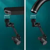 Two images showing a black faucet extender with measurements. Náhľad obrázku produktu