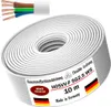 10m Kunststoffschlauchleitung H05VV-F 5G2,5 Weiß Flexible Produktbild-Vorschau 1