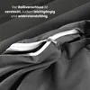 Close-up of a zipper on a dark gray fabric, with German text overlay. Náhled obrázku produktu