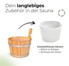 wellow® Saunaeimer-Set 5 L – Saunakübel mit Saunakelle für Produktbild-Vorschau 4