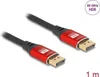Delock DisplayPort Kabel 8K 60 Hz 1 m rot Metall Produktbild-Vorschau 4