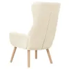 relaxační křeslo vidaXL Cream White Velvet Náhled obrázku produktu 3