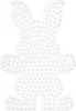 Nažehlovací korálky Hama® Midi - Pegboard bunny white Náhled obrázku produktu 1