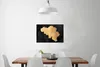 MuchoWow® Poster Karte - Belgien - Gold 60x40 cm - Produktbild-Vorschau 2