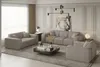 Sofaset Designersofa CELES 3-2-1 in Stoff Scala Beige Produktbild-Vorschau 1