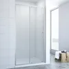 A modern bathroom with a glass shower enclosure. Produktbild-Vorschau