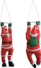 Two inflatable Santa Claus figures climbing a ladder, presented against a white background. Produktbild-Vorschau