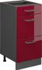 Küchenunterschrank Vicco R-Line Rot Hochglanz 40 cm mit Produktbild-Vorschau 1