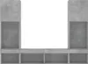 vidaXL 5-tlg. Wohnwand mit LED-Beleuchtung Betongrau Produktbild-Vorschau 7
