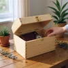 Creative Deco Veľká drevená krabica | 25 x 15 x 17 cm | so Náhľad obrázku produktu 2