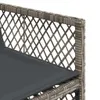 17-tlg. Garten-Essgruppe mit Kissen Grau Poly Rattan Produktbild-Vorschau 9