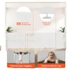 VEVOR Puerta Retráctil hasta 180 cm Alto de 87 cm Barrera Vista previa de la imagen del producto 1