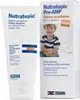 A product shot of Isdin Nutratopic Pro amp Emollient Creme with a child on the packaging. Produktbild-Vorschau