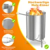 LZQ Zwembadverwarmer, vuurtong, set van 1, roestvrijstalen Productafbeelding-voorbeeld 3