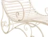 Silla de jardín metálica Amiens - Color crema, estilo Vista previa de la imagen del producto 6