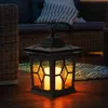 2er Set LED Solarlaterne, Erdspieß, Kerze, schwarz, H 68 cm Produktbild-Vorschau 7