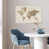 MuchoWow® Poster Weltkarte - Seil - Braun 60x40 cm - Produktbild-Vorschau 5